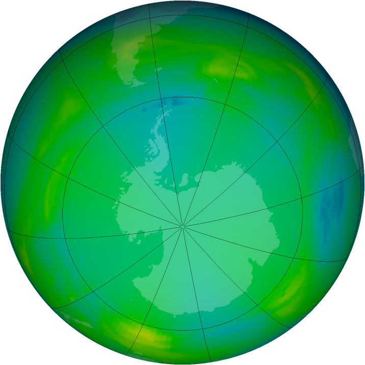Ozone Map 1984-07-12